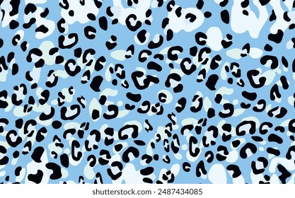 Abstract modern leopard seamless pattern. Animals trendy background. Color decorative vector stock illustration for print, card, postcard, fabric, textile. Modern ornament of stylized skin.