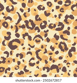 Abstract modern leopard seamless pattern. Animals trendy background. Color decorative vector stock illustration for print, card, postcard, fabric, textile. Modern ornament of stylized skin.