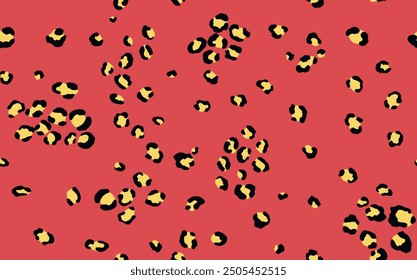 Abstract modern leopard seamless pattern. Animals trendy background. Color decorative vector stock illustration for print, card, postcard, fabric, textile. Modern ornament of stylized skin.