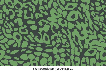Abstractas patrón sin costuras de leopardo moderno. Animales de fondo de moda. Ilustración de stock de Vector decorativo de color para imprimir, tarjeta, postal, tela, textil. Adorno moderno de piel estilizada.