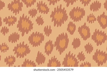 Abstract modern leopard seamless pattern. Animals trendy background. Color decorative vector stock illustration for print, card, postcard, fabric, textile. Modern ornament of stylized skin.