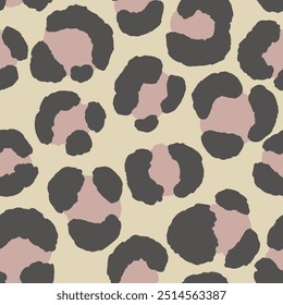 Abstract modern leopard seamless pattern. Animals trendy background. Color decorative vector stock illustration for print, card, postcard, fabric, textile. Modern ornament of stylized skin.