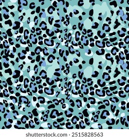 Abstract modern leopard seamless pattern. Animals trendy background. Color decorative vector stock illustration for print, card, postcard, fabric, textile. Modern ornament of stylized skin.