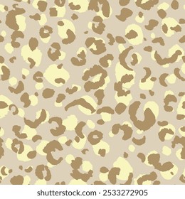 Abstract modern leopard seamless pattern. Animals trendy background. Color decorative vector stock illustration for print, card, postcard, fabric, textile. Modern ornament of stylized skin.