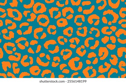 Abstract modern leopard seamless pattern. Animals trendy background. Color decorative vector stock illustration for print, card, postcard, fabric, textile. Modern ornament of stylized skin.