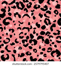 Abstract modern leopard seamless pattern. Animals trendy background. Color decorative vector stock illustration for print, card, postcard, fabric, textile. Modern ornament of stylized skin.