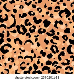 Abstract modern leopard seamless pattern. Animals trendy background. Color decorative vector stock illustration for print, card, postcard, fabric, textile. Modern ornament of stylized skin.