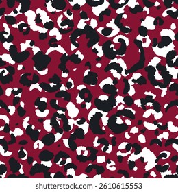 Abstract modern leopard seamless pattern. Animals trendy background. Color decorative vector stock illustration for print, card, postcard, fabric, textile. Modern ornament of stylized skin.