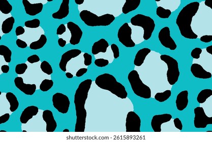 Abstract modern leopard seamless pattern. Animals trendy background. Color decorative vector stock illustration for print, card, postcard, fabric, textile. Modern ornament of stylized skin.