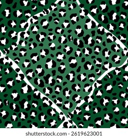Abstract modern leopard seamless pattern. Animals trendy background. Color decorative vector stock illustration for print, card, postcard, fabric, textile. Modern ornament of stylized skin.