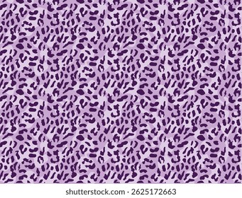 Abstract modern leopard seamless pattern. Animals trendy background. Purple and black decorative vector stock illustration for print, card, postcard, fabric, textile. Modern ornament of stylized skin,
