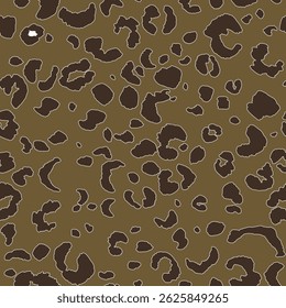 Abstract modern leopard seamless pattern. Animals trendy background. Color decorative vector stock illustration for print, card, postcard, fabric, textile. Modern ornament of stylized skin.
