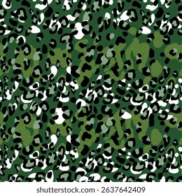 Abstract modern leopard seamless pattern. Animals trendy background. Color decorative vector stock illustration for print, card, postcard, fabric, textile. Modern ornament of stylized skin.