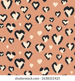 Abstract modern leopard seamless pattern. Animals trendy background. Color decorative vector stock illustration for print, card, postcard, fabric, textile. Modern ornament of stylized skin.