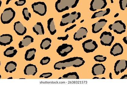Abstract modern leopard seamless pattern. Animals trendy background. Color decorative vector stock illustration for print, card, postcard, fabric, textile. Modern ornament of stylized skin.