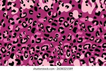 Abstract modern leopard seamless pattern. Animals trendy background. Color decorative vector stock illustration for print, card, postcard, fabric, textile. Modern ornament of stylized skin.