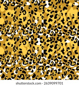 Abstract modern leopard seamless pattern. Animals trendy background. Color decorative vector stock illustration for print, card, postcard, fabric, textile. Modern ornament of stylized skin.