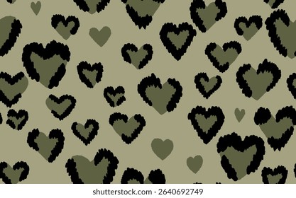 Abstract modern leopard seamless pattern. Animals trendy background. Color decorative vector stock illustration for print, card, postcard, fabric, textile. Modern ornament of stylized skin.