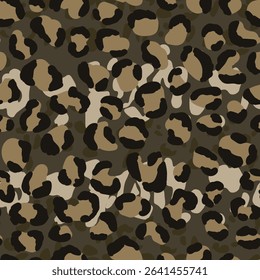 Abstract modern leopard seamless pattern. Animals trendy background. Color decorative vector stock illustration for print, card, postcard, fabric, textile. Modern ornament of stylized skin.