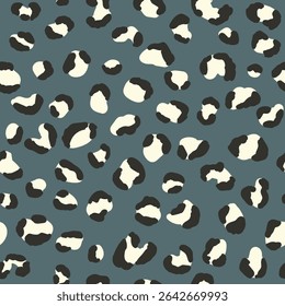 Abstract modern leopard seamless pattern. Animals trendy background. Color decorative vector stock illustration for print, card, postcard, fabric, textile. Modern ornament of stylized skin.