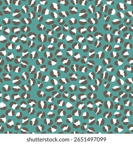Abstract modern leopard seamless pattern. Animals trendy background. Color decorative vector stock illustration for print, card, postcard, fabric, textile. Modern ornament of stylized skin.