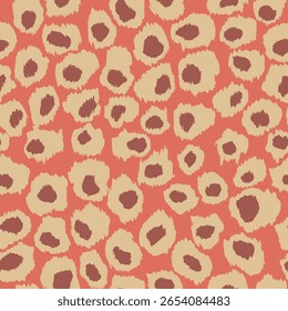 Abstract modern leopard seamless pattern. Animals trendy background. Color decorative vector stock illustration for print, card, postcard, fabric, textile. Modern ornament of stylized skin.