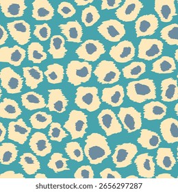 Abstract modern leopard seamless pattern. Animals trendy background. Color decorative vector stock illustration for print, card, postcard, fabric, textile. Modern ornament of stylized skin.