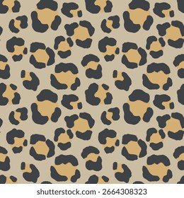 Abstrato moderno leopardo padrão sem costura. Animais moda fundo da moda. Ilustração vetorial decorativa a cores para impressão, tecido, têxtil. Ornamento moderno de pele estilizada.