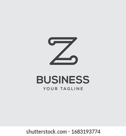 abstract modern leter Z logo design business