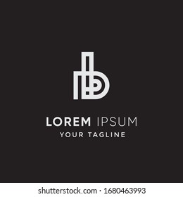 abstrakte Vorlage für das moderne Buchstaben B-Monogramm-Logo