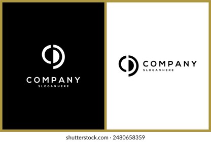 Abstract Modern Letter CD Logo Design. Branding Identity and Company. Creative Vector Icon Template Illustration.	