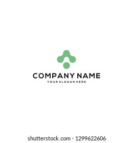 Letra abstracta moderna logo A