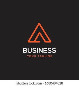 abstract modern letter A logo monogram for any related business