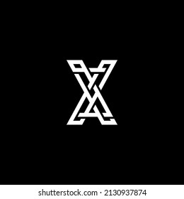 Abstract Modern Letter X Monogram Logo Design Vector