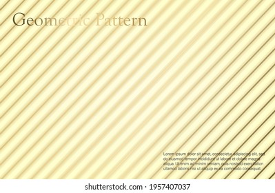 
fondo abstracto de luz moderna con líneas doradas y sombra. adecuado para portada o periódico. pancarta moderna. ilustración vectorial