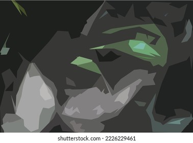 Abstract modern light grey with geometric shape on grey background