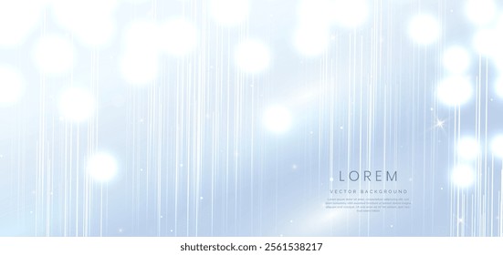 Abstract modern lighting effect on grey background. Vector illustration
