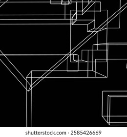 abstract modern line art structure pattern background