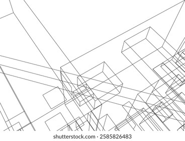 abstract modern line art structure pattern background