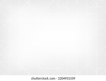 Abstrakter, moderner Linienhintergrund. Weiße und graue Digitaltechnik. Vektorgrafik-Illustration 