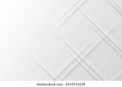 Abstract modern line background. White and grey geometric texture. vector art illustration