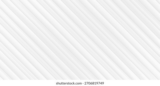 Abstrakter, moderner Linienhintergrund. Weiße und graue geometrische Textur. Vektorgrafik 
