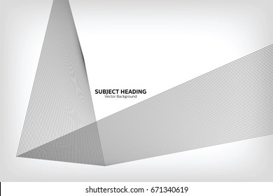 Abstract Modern Line, Grey Line, Subject Heading Text Area