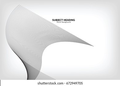 Abstract Modern Line, Grey Line, Subject Heading Text Area