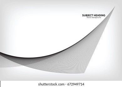 Abstract Modern Line, Grey Line, Subject Heading Text Area