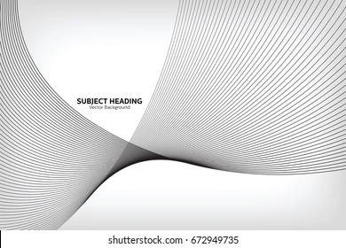 Abstract Modern Line, Grey Line, Subject Heading Text Area
