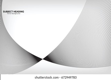 Abstract Modern Line, Grey Line, Subject Heading Text Area