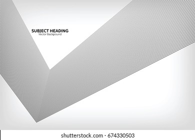 Abstract Modern Line, Grey Line, Subject Heading Text Area