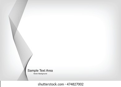 Abstract Modern Line, On White Background With Sample Text Area