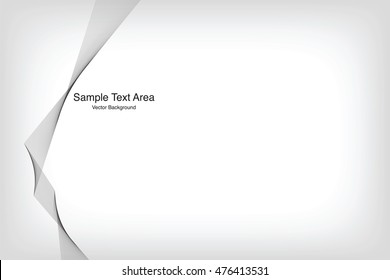 Abstract Modern Line, On White Background With Sample Text Area